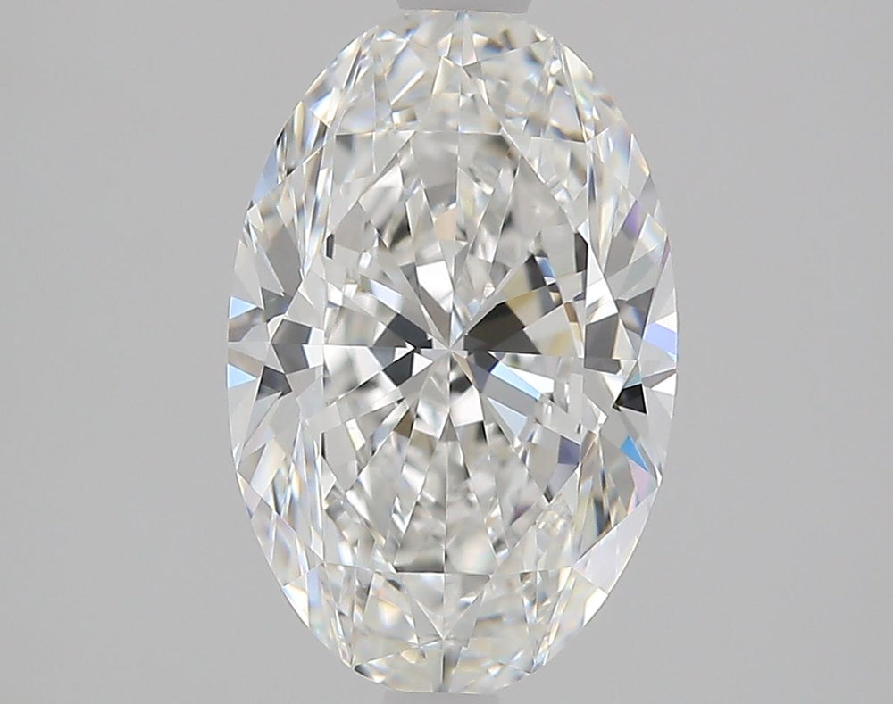 2.0 Carat Oval Natural Diamond with  Cut Diamond in 14KT  view 1
