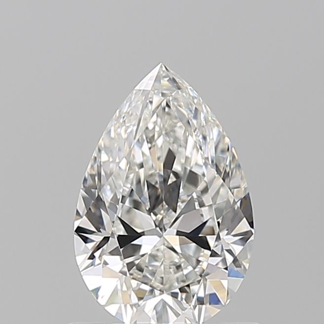 0.92 Carat Pear Natural Diamond with  Cut Diamond in 14KT  view 1
