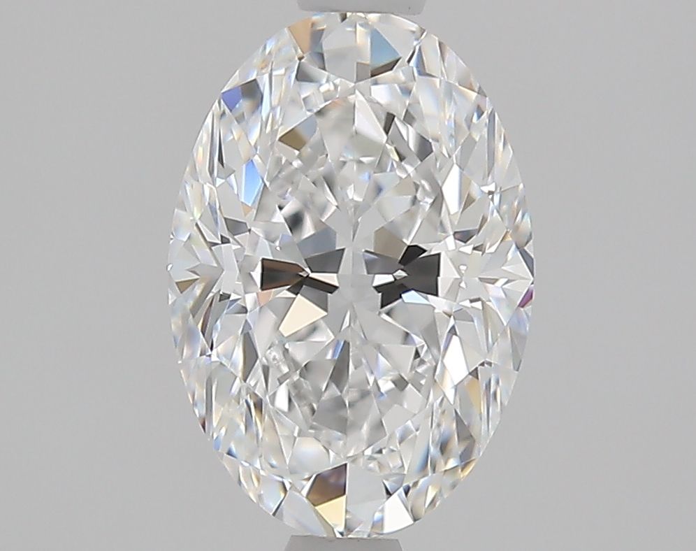 1.21 Carat Oval Natural Diamond with  Cut Diamond in 14KT  view 1
