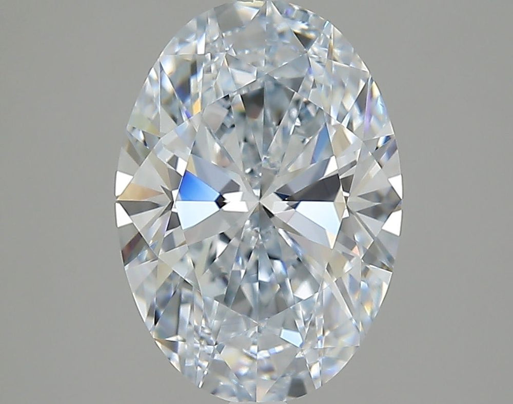 3.16 Carat Oval Lab Diamond with  Cut Diamond in 14KT  view 1
