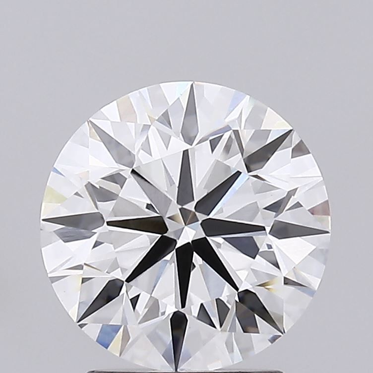 2.02 Carat Round Lab Diamond with  Cut Diamond in 14KT  view 1
