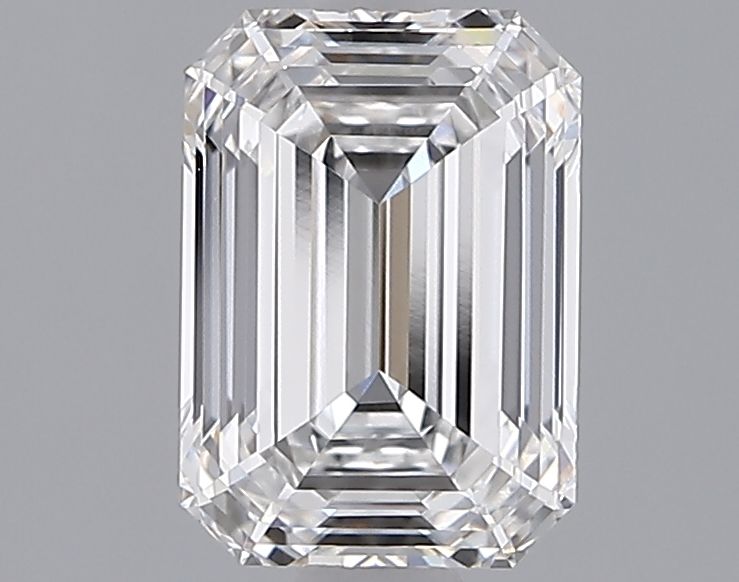 1.78 Carat Emerald Lab Diamond with  Cut Diamond in 14KT  view 1

