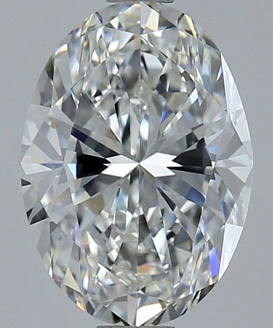2.71 Carat Oval Natural Diamond with  Cut Diamond in 14KT  view 1
