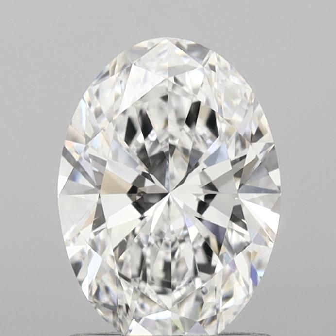 1.44 Carat Oval Lab Diamond with  Cut Diamond in 14KT  view 1
