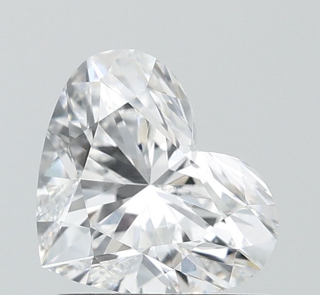 1.0 Carat Heart Lab Diamond with  Cut Diamond in 14KT  view 1
