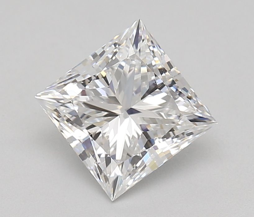 0.45 Carat Princess Lab Diamond with  Cut Diamond in 14KT  view 1
