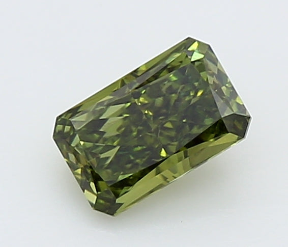 0.51 Carat Radiant Lab Diamond with  Cut Diamond in 14KT  view 1
