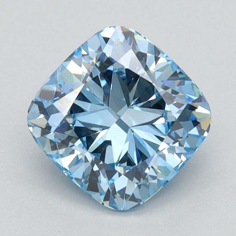 1.53 Carat Cushion Lab Diamond with  Cut Diamond in 14KT  view 1
