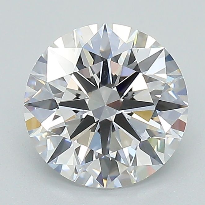 1.57 Carat Round Lab Diamond with  Cut Diamond in 14KT  view 1
