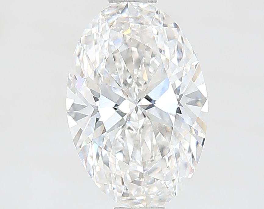 1.25 Carat Oval Lab Diamond with  Cut Diamond in 14KT  view 1
