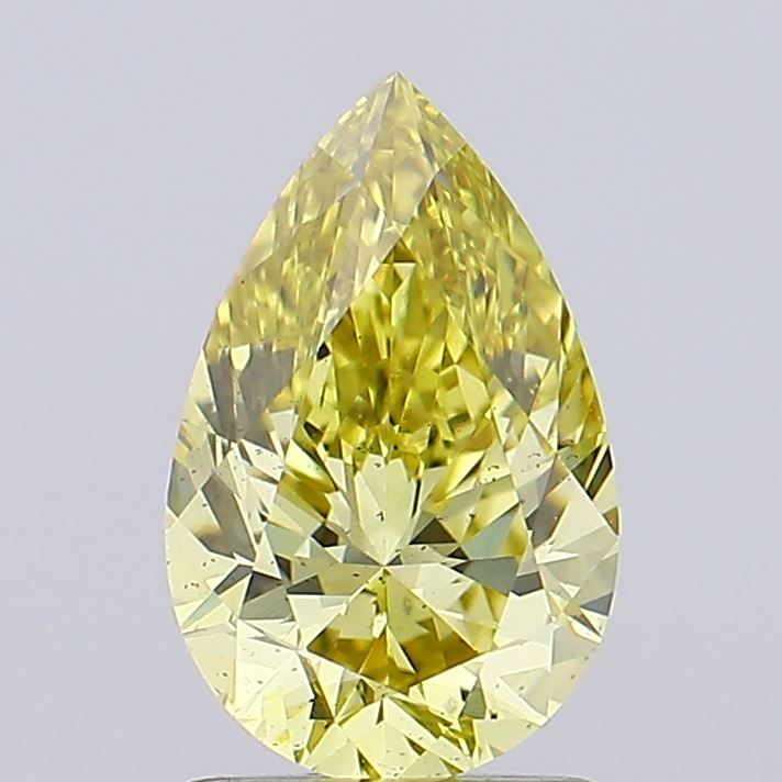 1.51 Carat Pear Lab Diamond with  Cut Diamond in 14KT  view 1
