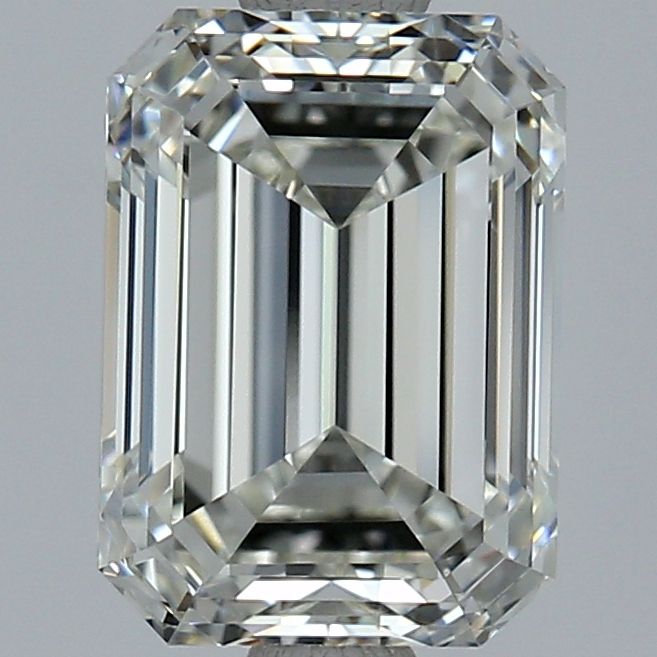 2.5 Carat Emerald Natural Diamond with  Cut Diamond in 14KT  view 1
