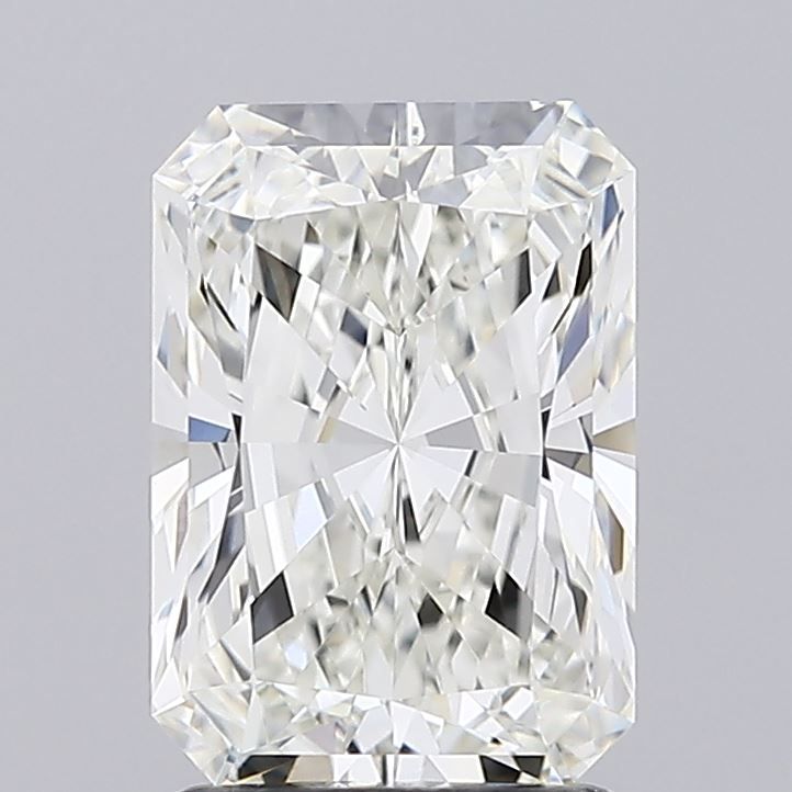 2.03 Carat Radiant Lab Diamond with  Cut Diamond in 14KT  view 1
