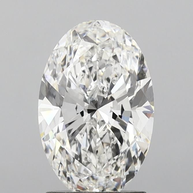 2.08 Carat Oval Lab Diamond with  Cut Diamond in 14KT  view 1
