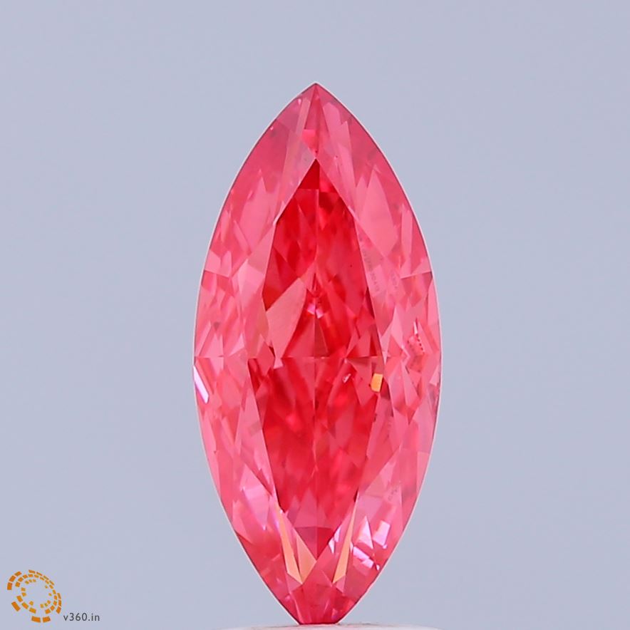 2.0 Carat Marquise Lab Diamond with  Cut Diamond in 14KT  view 1
