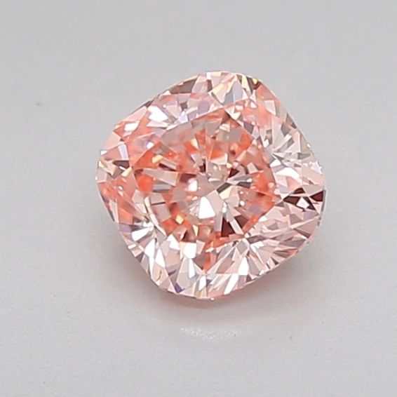 0.65 Carat Cushion Lab Diamond with  Cut Diamond in 14KT  view 1
