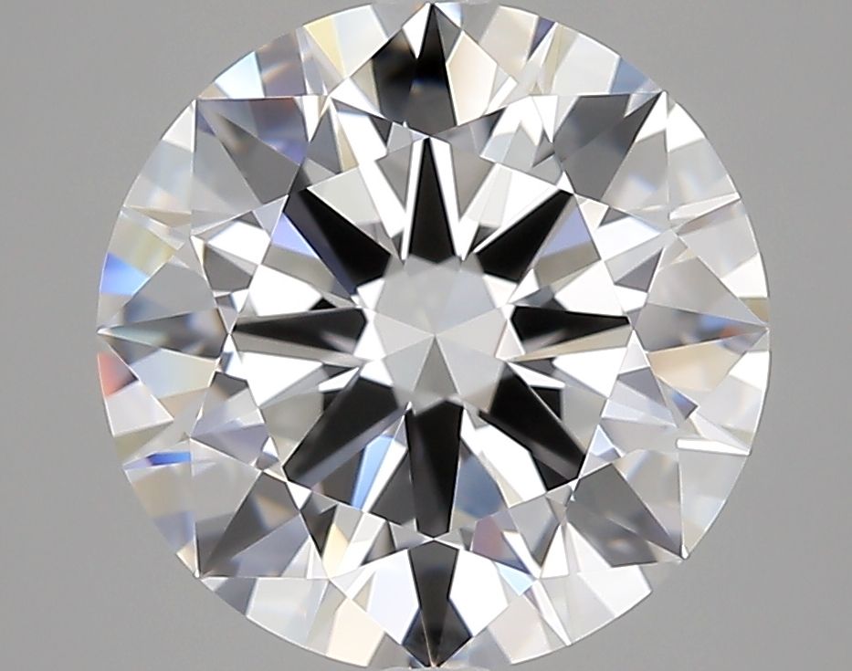 4.0 Carat Round Lab Diamond with  Cut Diamond in 14KT  view 1
