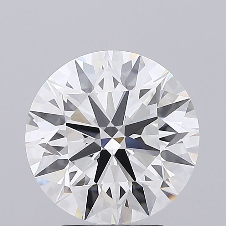3.34 Carat Round Lab Diamond with  Cut Diamond in 14KT  view 1
