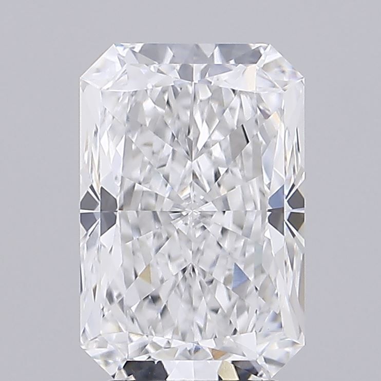 3.69 Carat Radiant Lab Diamond with  Cut Diamond in 14KT  view 1
