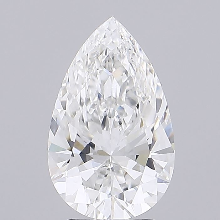 3.1 Carat Pear Lab Diamond with  Cut Diamond in 14KT  view 1
