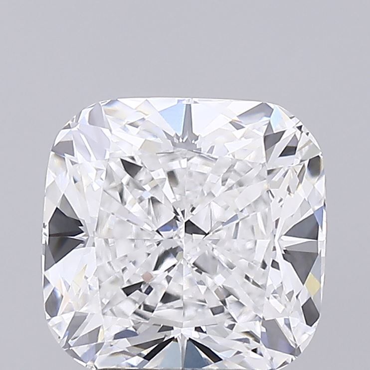 3.11 Carat Cushion Lab Diamond with  Cut Diamond in 14KT  view 1
