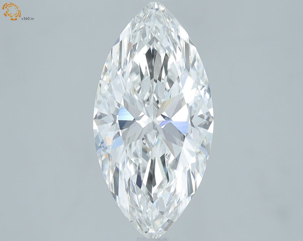 2.23 Carat Marquise Lab Diamond with  Cut Diamond in 14KT  view 1
