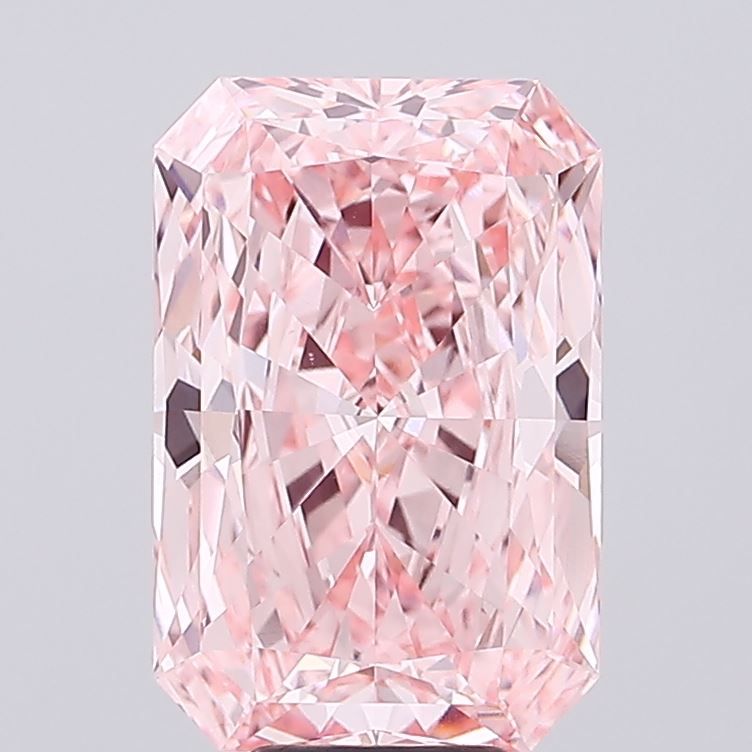 8.1 Carat Radiant Lab Diamond with  Cut Diamond in 14KT  view 1
