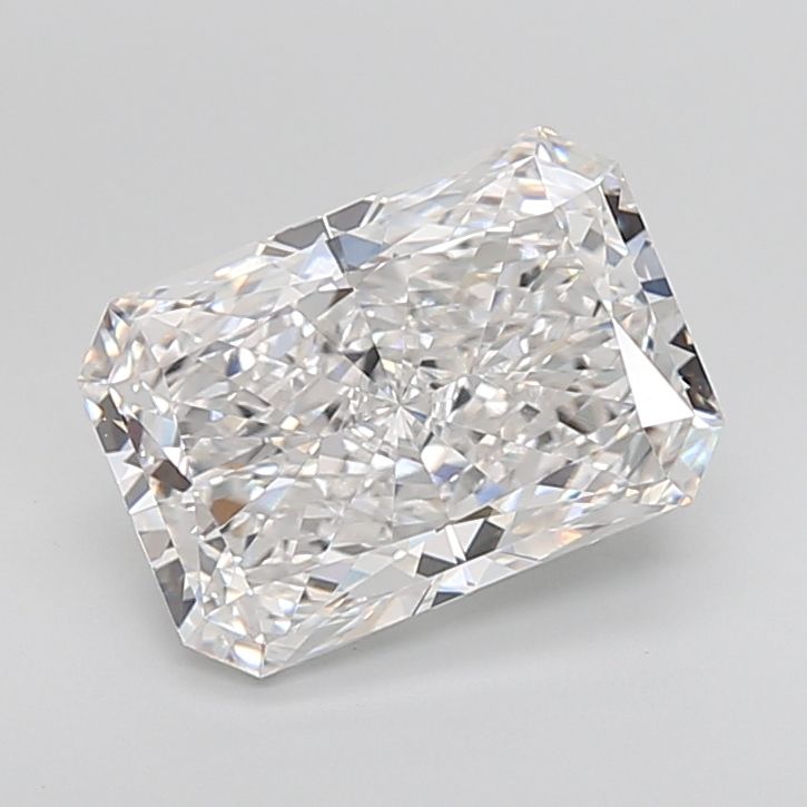 5.01 Carat Radiant Lab Diamond with  Cut Diamond in 14KT  view 1
