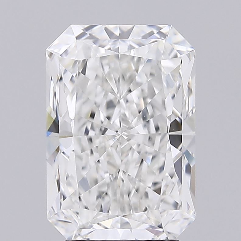 2.94 Carat Radiant Lab Diamond with  Cut Diamond in 14KT  view 1
