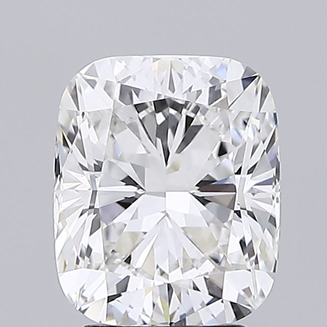 3.03 Carat Cushion Lab Diamond with  Cut Diamond in 14KT  view 1
