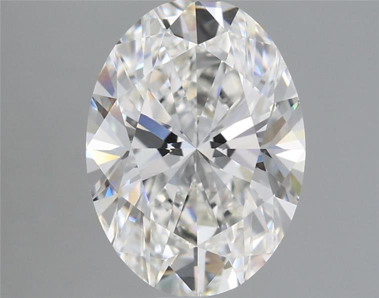 2.91 Carat Oval Lab Diamond with  Cut Diamond in 14KT  view 1

