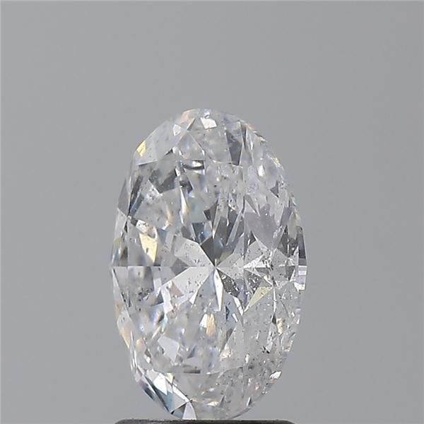 2.0 Carat Oval Natural Diamond with  Cut Diamond in 14KT  view 1
