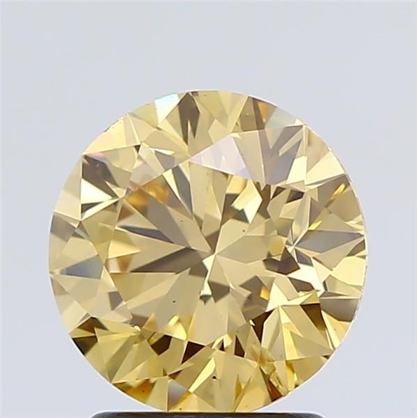 1.81 Carat Round Lab Diamond with  Cut Diamond in 14KT  view 1
