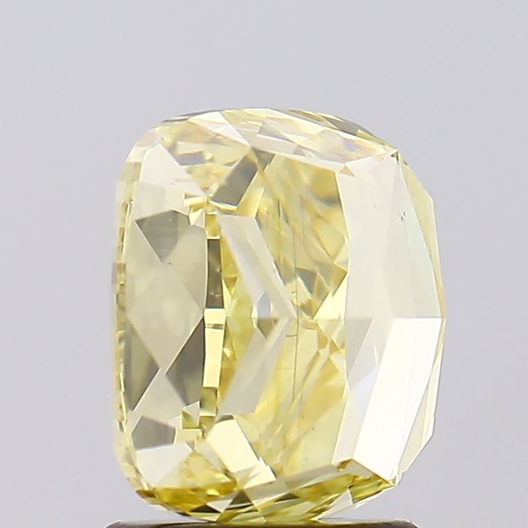 2.77 Carat Cushion Lab Diamond with  Cut Diamond in 14KT  view 1
