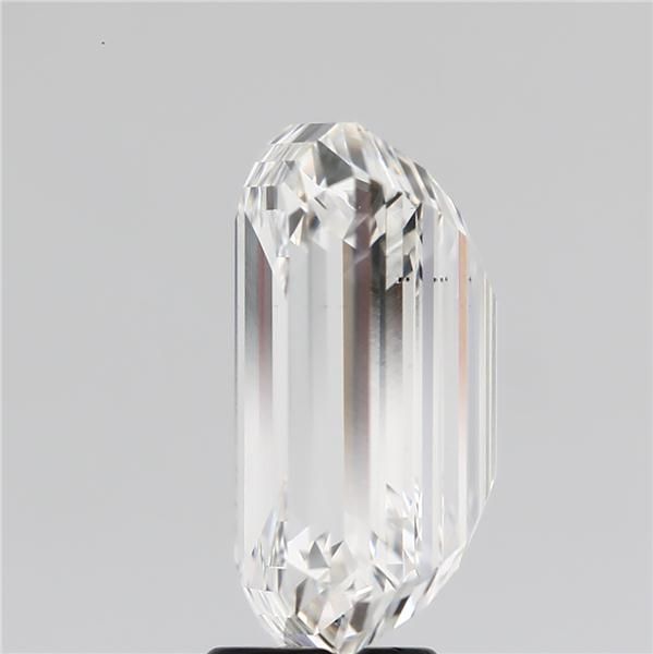 7.02 Carat Emerald Lab Diamond with  Cut Diamond in 14KT  view 1

