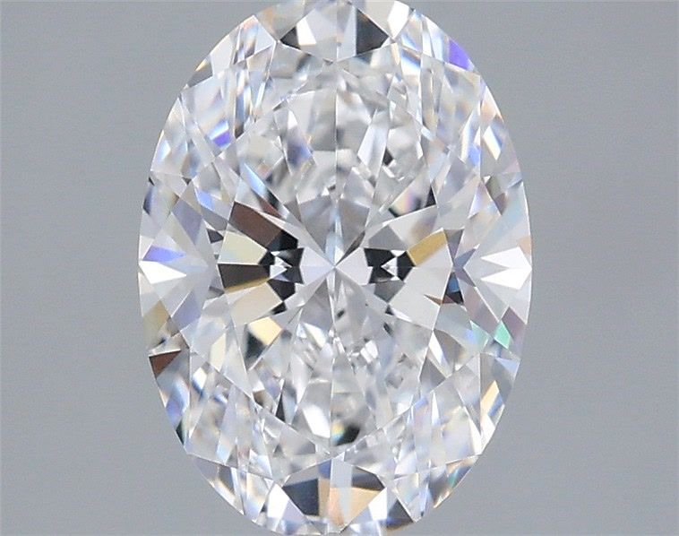 2.08 Carat Oval Lab Diamond with  Cut Diamond in 14KT  view 1
