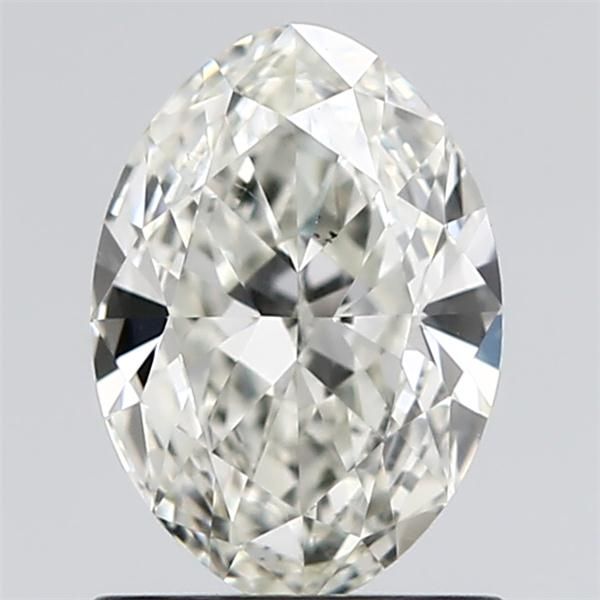 1.01 Carat Oval Natural Diamond with  Cut Diamond in 14KT  view 1
