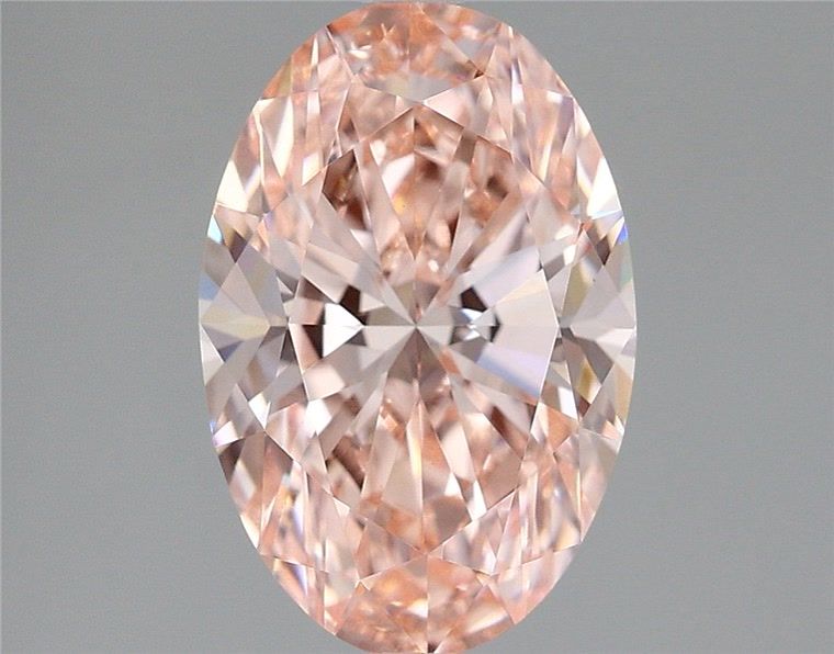 2.54 Carat Oval Lab Diamond with  Cut Diamond in 14KT  view 1
