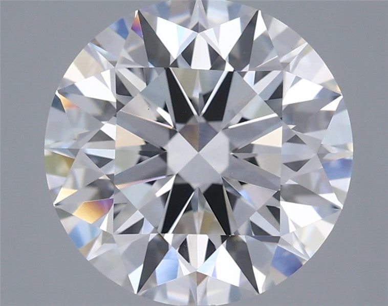 4.55 Carat Round Lab Diamond with  Cut Diamond in 14KT  view 1
