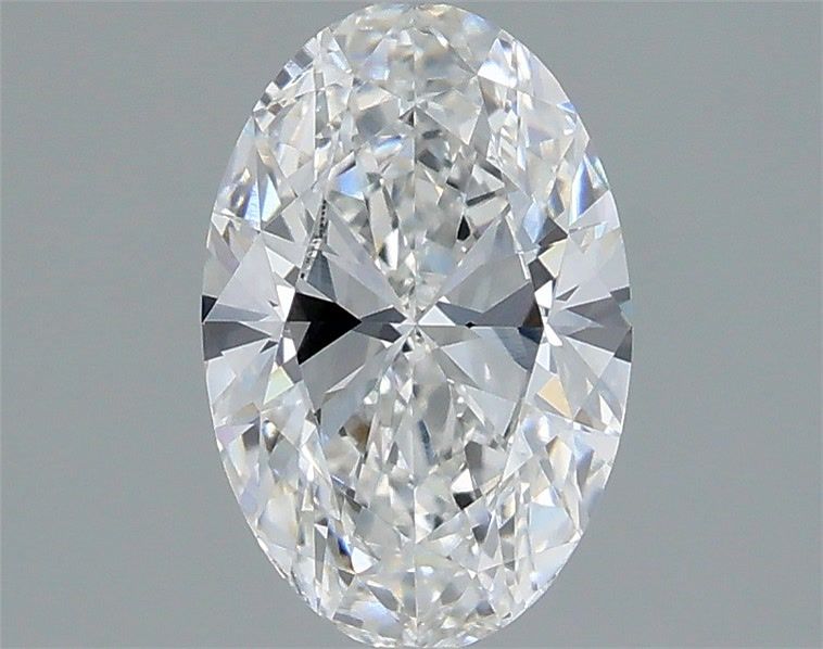1.49 Carat Oval Lab Diamond with  Cut Diamond in 14KT  view 1

