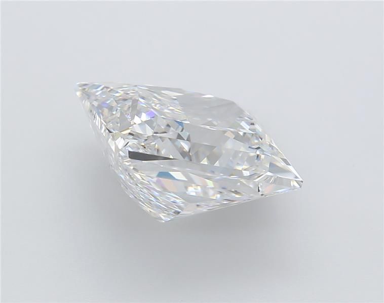 4.09 Carat Princess Lab Diamond with  Cut Diamond in 14KT  view 1

