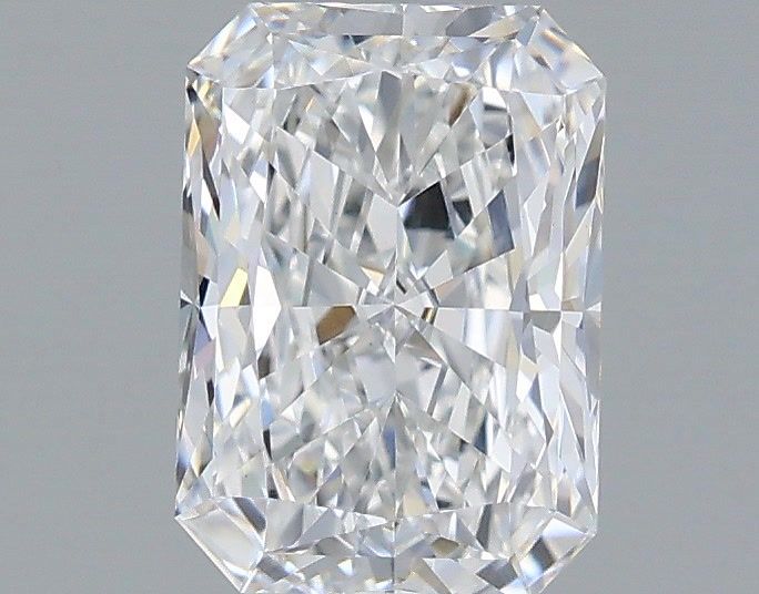 1.42 Carat Radiant Lab Diamond with  Cut Diamond in 14KT  view 1
