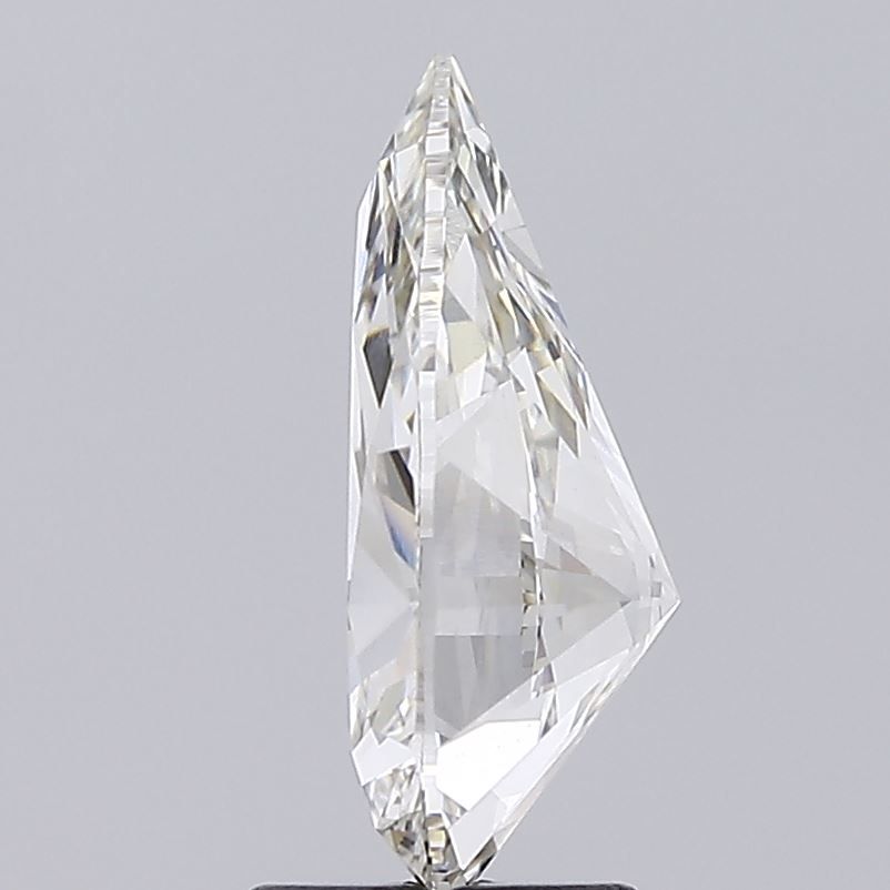 3.1 Carat Pear Lab Diamond with  Cut Diamond in 14KT  view 1
