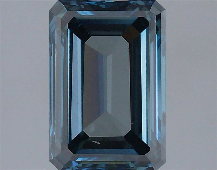 1.85 Carat Emerald Lab Diamond with  Cut Diamond in 14KT  view 1
