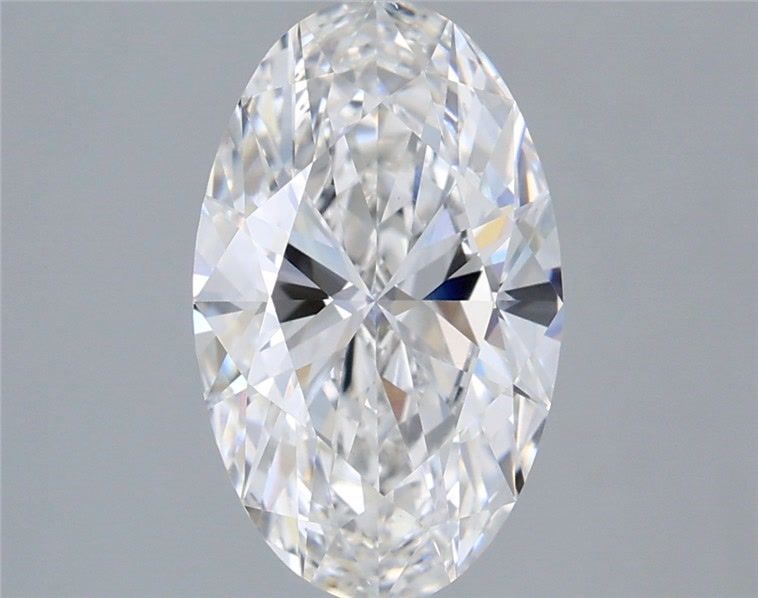 2.51 Carat Oval Lab Diamond with  Cut Diamond in 14KT  view 1
