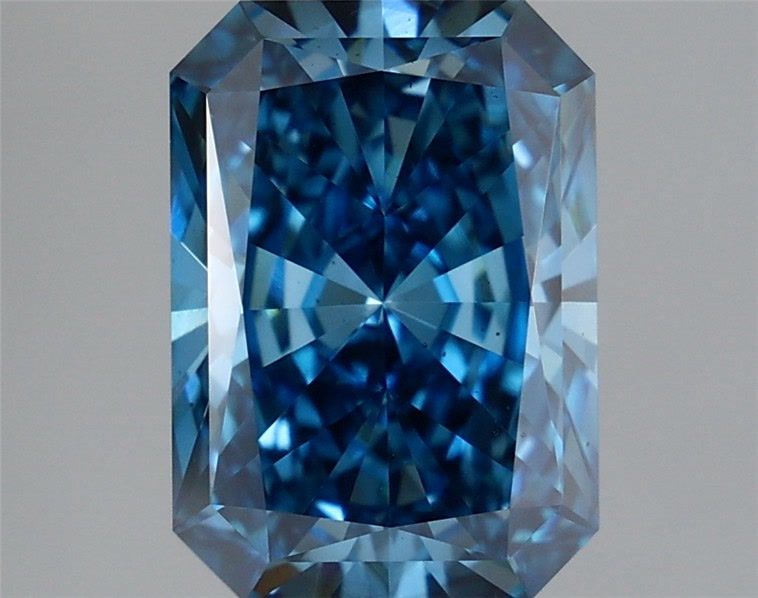 3.05 Carat Radiant Lab Diamond with  Cut Diamond in 14KT  view 1
