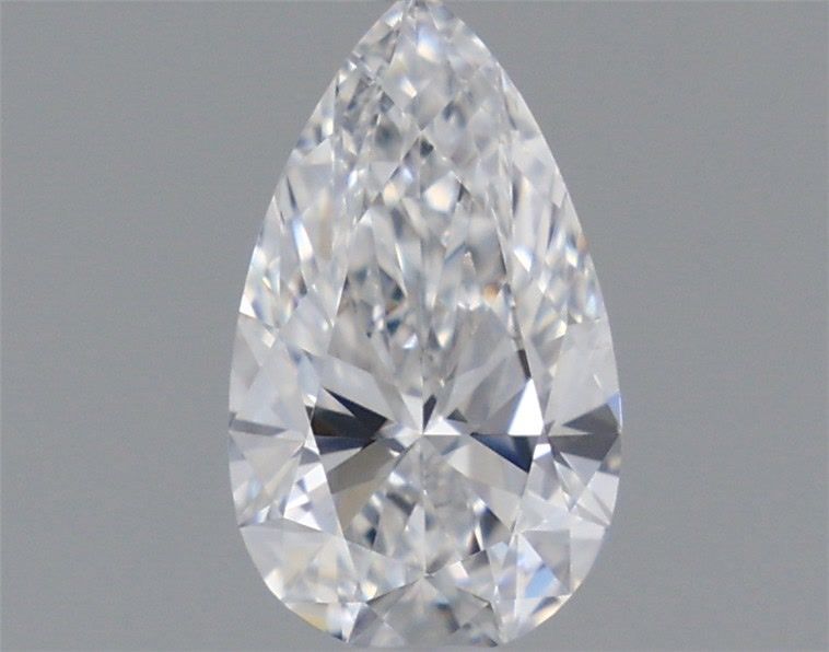 0.5 Carat Pear Lab Diamond with  Cut Diamond in 14KT  view 1
