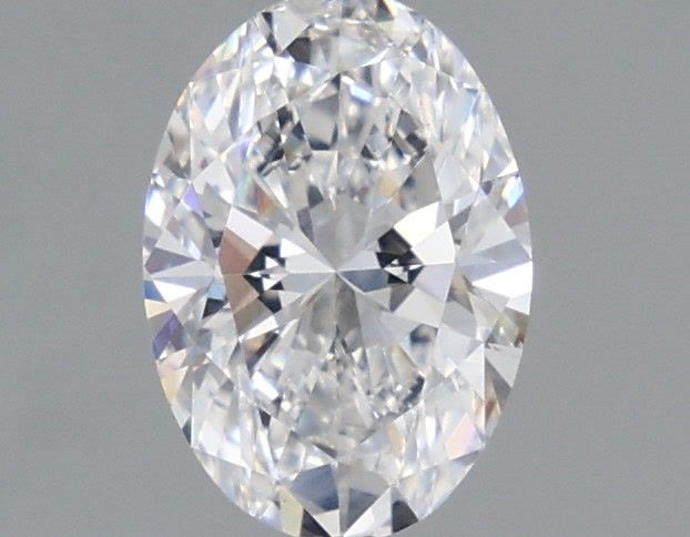 3.0 Carat Oval Lab Diamond with  Cut Diamond in 14KT  view 1

