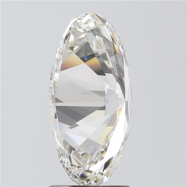 2.73 Carat Oval Lab Diamond with  Cut Diamond in 14KT  view 1
