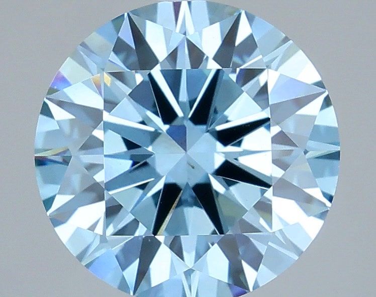 3.0 Carat Round Lab Diamond with  Cut Diamond in 14KT  view 1
